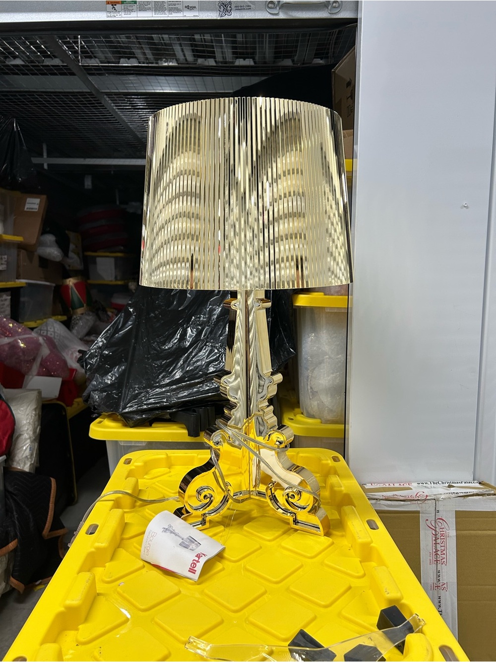 Gold Bourgie Lamp by Kartell *NEW